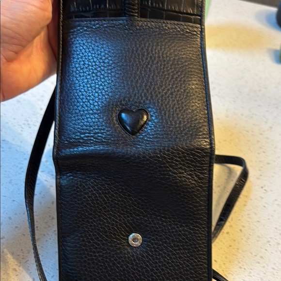 Brighton Black Leather Crossbody Bag - Picture 9 of 9